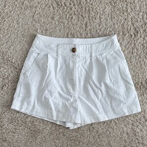 Francesca's Collections High Waist White Shorts